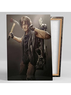 SML Tablo Daryl Dixon The Walking Dead Balta Kanvas Tablo