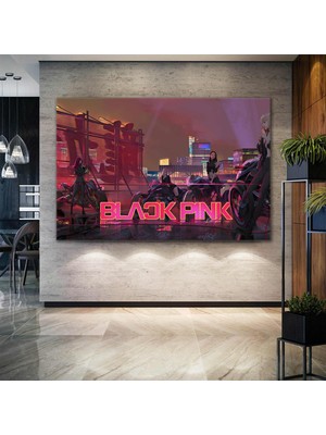 SML Tablo Black Pınk Müzik Grubu Dans Müzik Art Dekor Hayran Kanvas Tablo