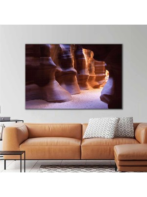 SML Tablo Antilop Kanyonu Doğa Manzara Dekorasyon Kanvas Tablo