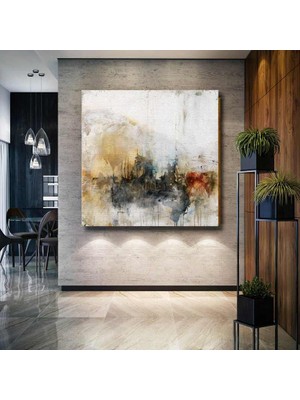 SML Tablo Soyut Sanat Pastel Renkler Abstract Dekoratif Art Kanvas Tablo
