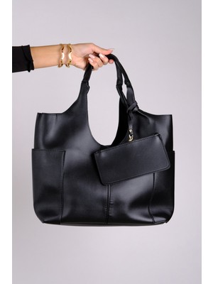 Luvi Amaya Siyah Kadın Omuz Çantası