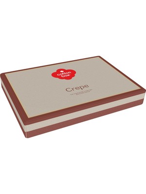 Cotton Box Crepe Penye Çift Kişilik Lastikli Çarşaflı Nevresim Takımı Kiremit