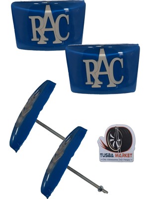 Tusba Market Osmanlı Tuğrası Logolu Oto Panjur Arması Vidalı | 3D Oto Ön Tampon Panjur Arma | 2'li Set