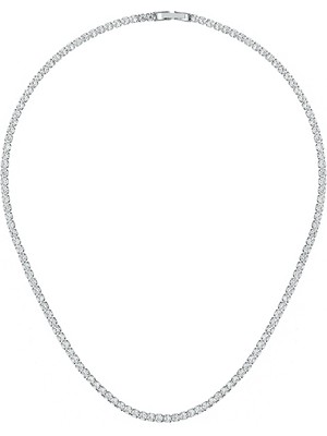 Merano Design 3mm Rhodium Su Yolu Kolye