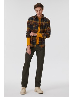 Lee Cooper Jagger Normal Bel Dar Kesim Düz Paça Haki Erkek Pantolon