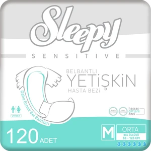 4'Lü Sleepy Medium Yetişkin Hasta Bezi 30x4 Adet (120 Adet)