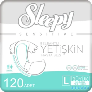 4'Lü Sleepy Large Yetişkin Hasta Bezi 30x4 Adet (120 Adet)