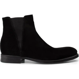 Hakiki Süet Siyah Erkek Chelsea Bot