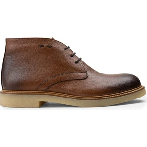 Hakiki Deri Taba Rengi Erkek Bot