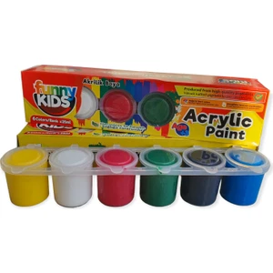 Funny Kids Akrilik Boya Seti 6 Renk 25 ml