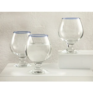 English Home Grand Cam 3'lü Kahve Yanı Su Bardağı 390 ml Mavi
