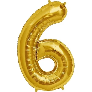 Çıtı Pıtı Store Folyo Balon 6 Rakamı Altın