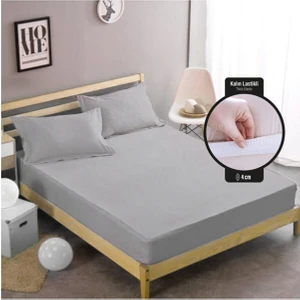 %100 Pamuk Çift Kişilik Lastikli Çarşaf Takımı (Kalın Lastikli) Patentli Ürün