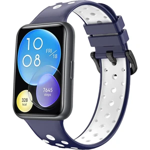 Huawei Watch Fit 2 Elegant Edition Kordon Delikli Spor Silikon