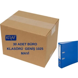 30'lu Kraf Büro Klasörü Koli Geniş 1025 Mavi