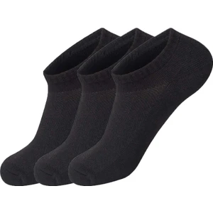 Trendcorap 3 Çift Bilek Patik Çorap - Siyah