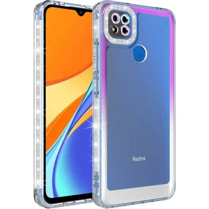 Xiaomi Redmi 9C Kılıf Simli Renk Geçişli Park Kapak