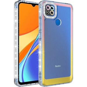 Xiaomi Redmi 9C Kılıf Simli Renk Geçişli Park Kapak