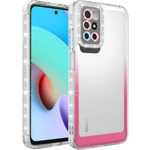Xiaomi Redmi 10 Kılıf Simli Renk Geçişli Park Kapak