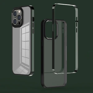3 iPhone 14 Pro Max Green Için 3'ü Elektrolizle 1 Arası Çerçeve Kılıfı