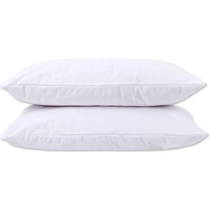 2 Li Sıvı Geçirmez Yastık Alezi Pamuklu Kapaklı 50X70+20