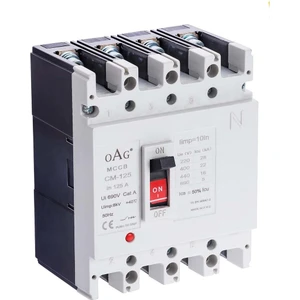 Oag 63A (Tse) 22KA 4 Kutuplu Kompakt Şalter Sabit Tip