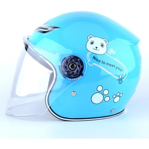 Romantik Balon Kask Mavi Çocuk Motosiklet Kask (Yurt Dışından)