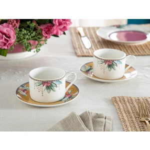 English Home Protea New Bone China 2'li  Fincan Takımı 220 ml Hardal