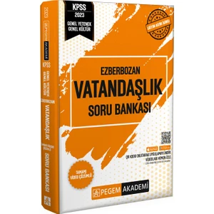 Pegem Akademi Yayıncılık KPSS 2023 Ezberbozan Genel Yetenek Genel Kültür Vatandaşlık Soru Bankası