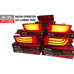 Crafter Sprinter Arka Tampon Reflektörü ( Neon Lambalı ) 2 Adet