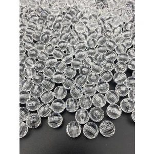Hedef Bijuteri 14MM Şeffaf Renk Dünya Model Akrilik Boncuk,takı , Çanta Yapım Boncuğu ( 100GR,~72ADET)