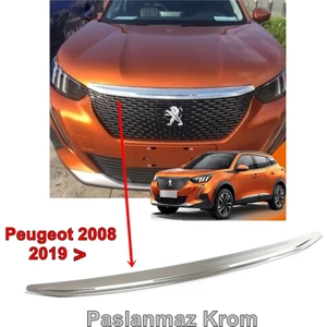 Peugeot 2008 Ön Kaput Çıtası 2019 Sonrası 1 Parça P Çelik