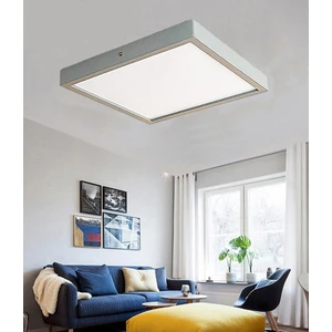 Wood Design World Ahşap Gri Çerçeveli Tavan LED Aydınlatma Avize