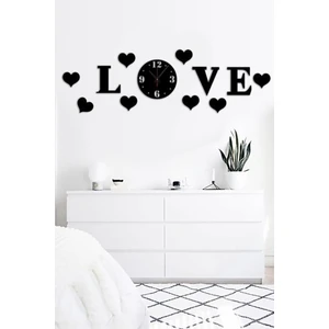 Numa Concept LOVE Duvar Saati Mdf Duvar Dekorasyon Lazer Kesim