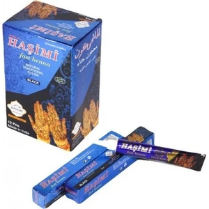 Kına - Tüp Kına Haşimi - 1 Paket - Siyah Renk - 12 Adet