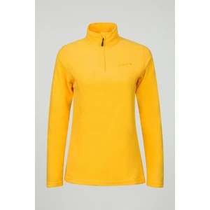 Pinna Yarım Fermuarlı Kadın Polar Sweatshirt Sarı