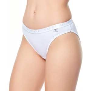12 'li Tutku Yazılı Bayan Bikini Külot Beyaz