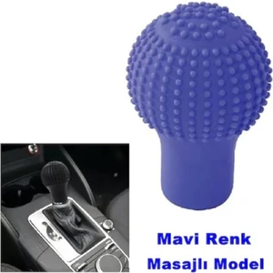 Silikon Vites Topuzu Kılıfı Mavi Yuvarlak Üniversal Ithal