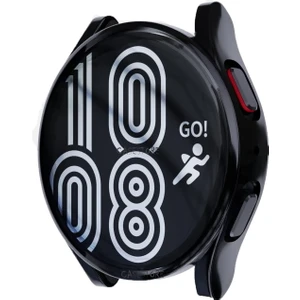 M.TK Moveteck Samsung Galaxy Watch 5 44MMUYUMLU Ekran Koruyucu ve Kasa Koruyucu Silikon Pc Kılıf 360 Sert