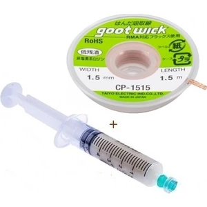 Mhm Flux Lehim Toplama Lehim Sökme Teli 1,5 mm 1,5 Metre