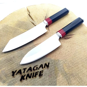 Profesyonel Santoku Şef Bıçağı Seti 2'li