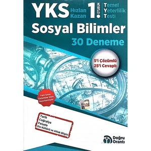 Doğru Orantı Yayınları Yks 1.otrurum Sosyal Bilimler 30 Deneme