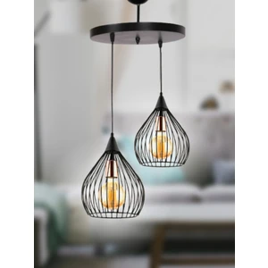 Aydın Homelight Armut 2'li Siyah Avize