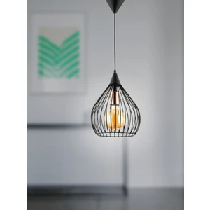 Aydın Homelight Armut Tekli Siyah Sarkıt Avize