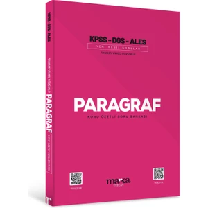 Marka Yayınları 2025 KPSS DGS ALES PARAGRAF Konu Özetli Yeni Nesil Soru Bankası Tamamı Video Çözümlü