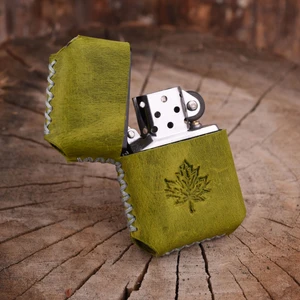 Atölye Çınar El  Yapımı Deri Kılıflı Zippo Çakmak