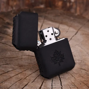 Atölye Çınar El  Yapımı Deri Kılıflı Zippo Çakmak