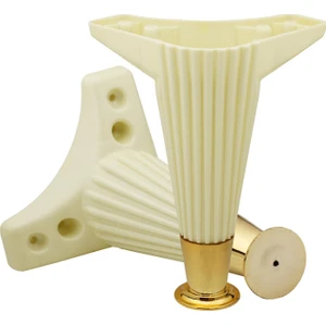 Mobilya Kanepe Sehpa Koltuk Ayağı Baza Ayakları Tv Ünitesi Konsol Komodin Krem 17 Cm Ayakları