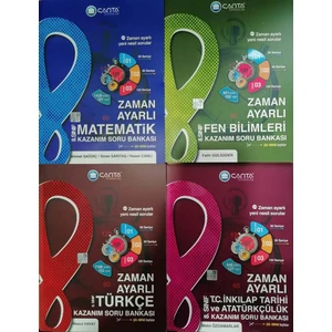 Çanta Yayınları 8. Sınıf LGS 4'Lü  Zaman Ayarlı Soru Bankası Seti