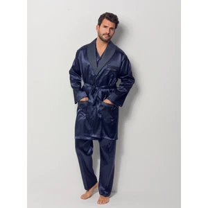 Damatlık Seti Erkek 4lü Saten Röbdeşember Pijama Takımı
